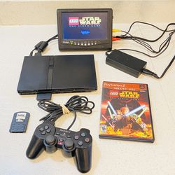 Sony PlayStation 2 PS2 Slim SCPH-75001 Console w/Controller Memory Card TESTED. Works perfectly and well maintained. Comes with game disc and everythi