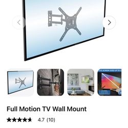 Mount it Full Motion TV Wall Mount $15, Fixed Flat Mounts $10