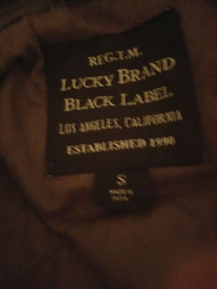 Men's Lucky Brand Black Label Leather Coat for Sale in Denver ...