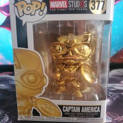 Captain America (Gold Chrome) Funko Pop