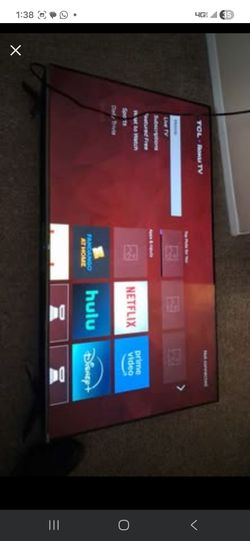 50 inch TCL Roku smart tv and samsung blu ray dvd player