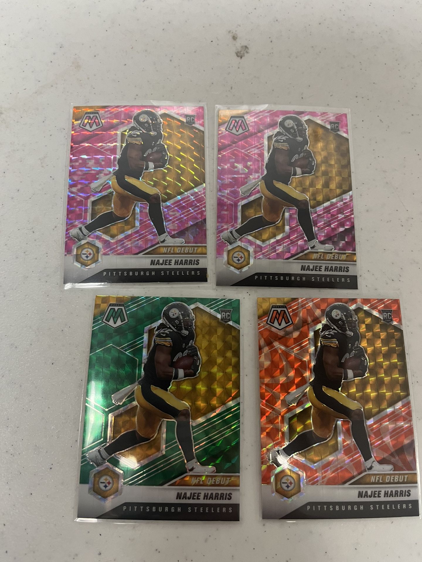 Najee Harris Pittsburg Steelers Mosaic Rookie Lot