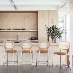 Rattan Barstools Set Of 4