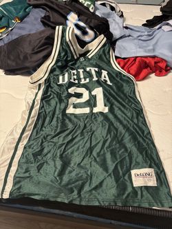 Delta #21 Basketball Jersey DeLong Green - Size L