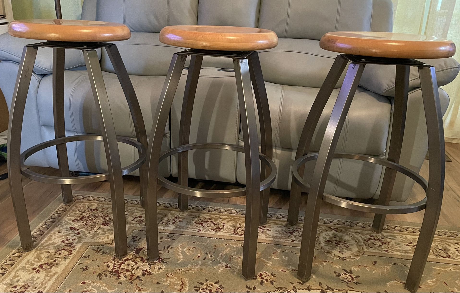 Three Bar Stools
