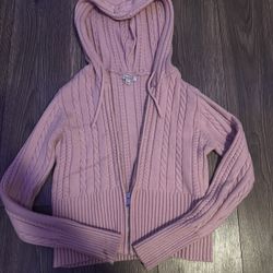 pink zip up hoodie