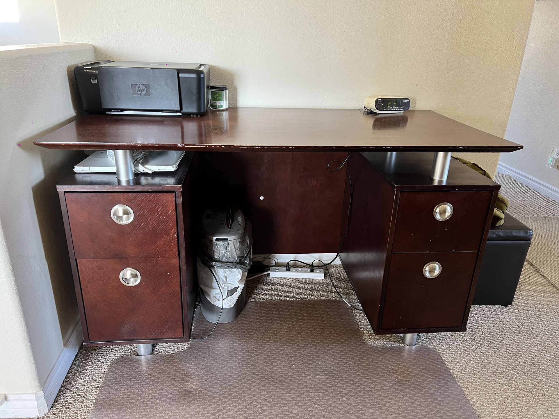 Computer Desk In Brown