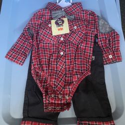 New Baby Boy Clothes Christmas Outfit Suit 0-3 Months 