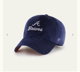 NEW 47 Brand Atlanta Braves Velour/velvet Cleanup Hat