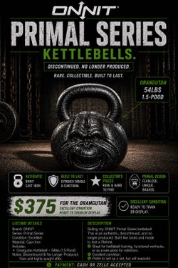 ONNIT Primal Series Kettlebells – Rare & Discontinued 🦧