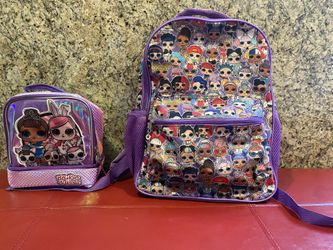 Kids LOL School Bag And Lunch Bag