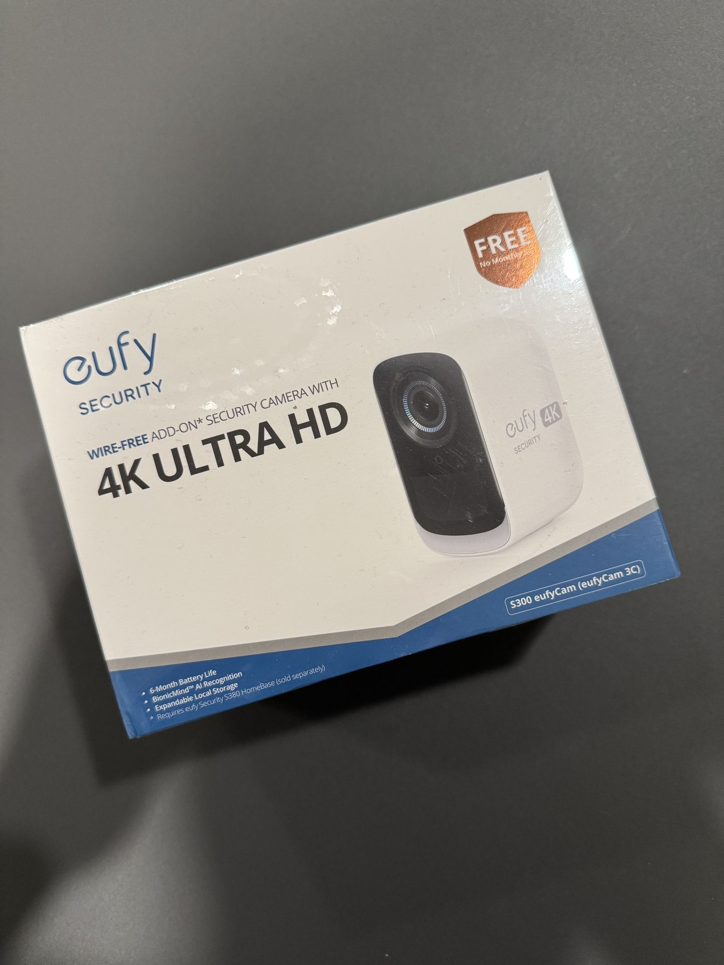 New Eufy Security Camera S300 3c Wire Free 4K Ultra HD