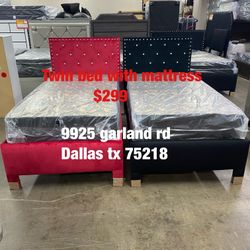 Twin Bed With Mattress $299