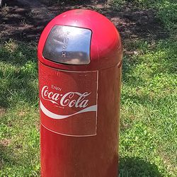 Vintage Coca-Cola  Trash Can