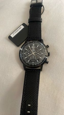 Men Leather Band Watch 