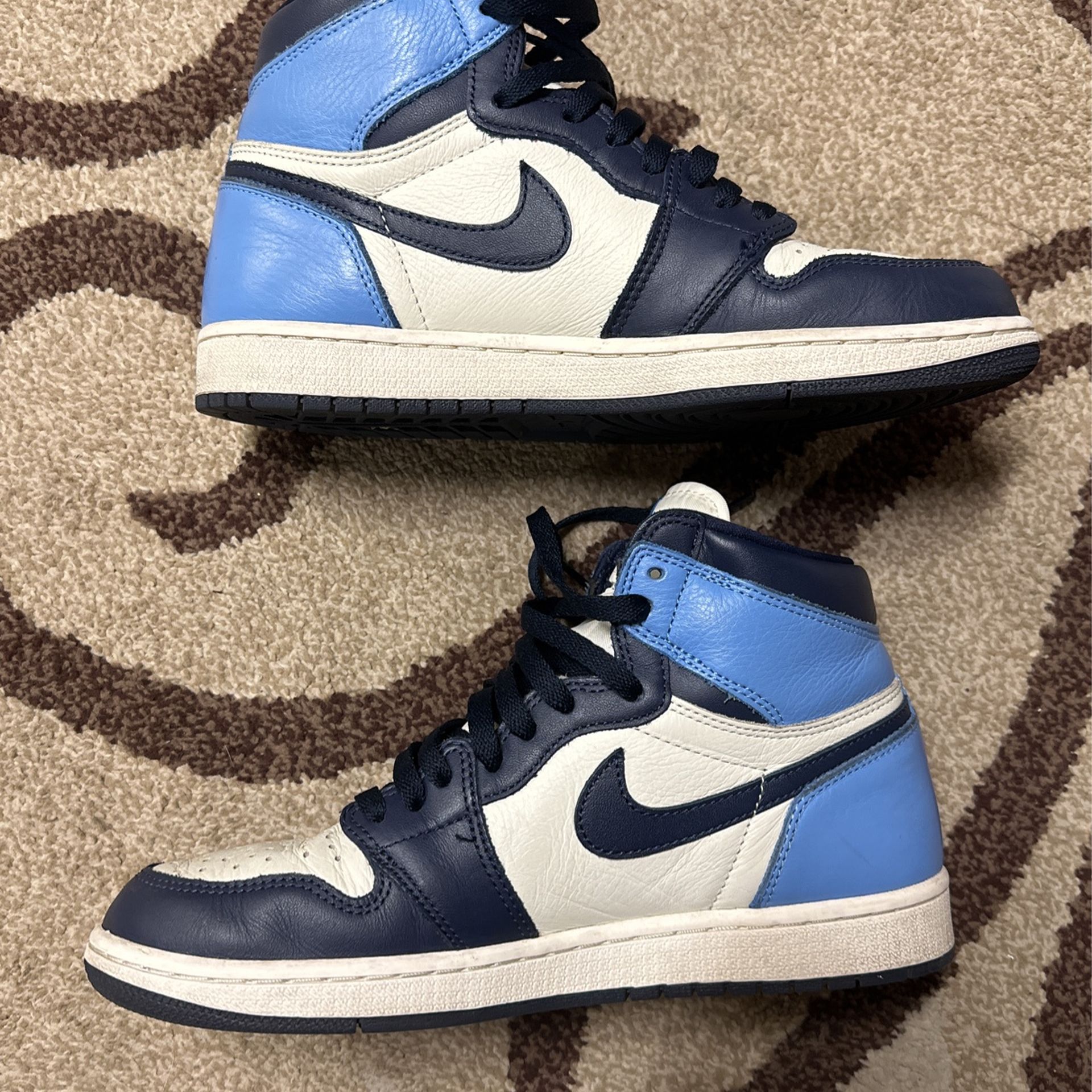 Jordan 1 UNcC Obsidian Size 9