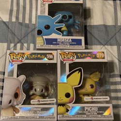 Pokemon Funko Pop Lot Of 3 Pokemon Center Exclusive 