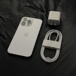 iPhone 16 Pro Max, 256GB, Perfect Condition, White, Unlocked 