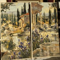 Two Wall Arts 40x 20