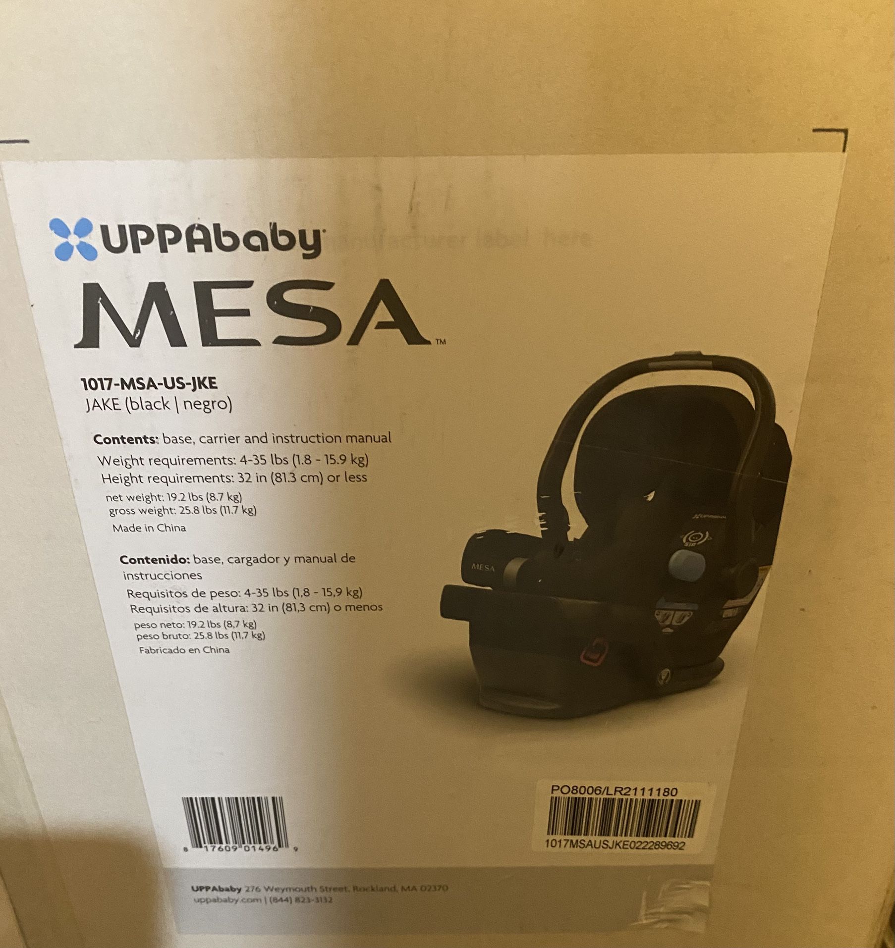 Brand New Mesa Infant Car Seat