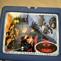 Batman And Robin  Thermos Brand Plastic Lunch Box
