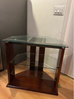 Corner Glass Table