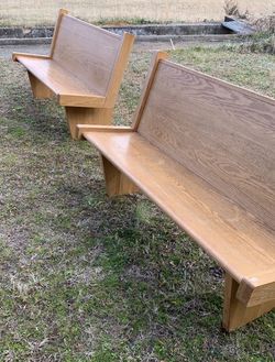 Solid Oak Bench