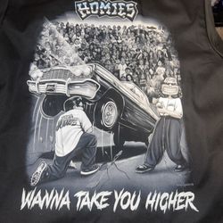 Homies Wanna Take You Higher Black Button Up Shirt 