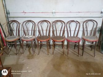 Set of 6 Vintage Bentwood Cafe Chairs