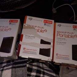 Seagate 5tb & 4tb Backup Plus Hard drives 