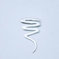 "LIKE NEW" Beautiful Sterling Silver "Paloma Picasso" "Scribble" Pendant - Pin - 4" long x 1 1/2" wide 