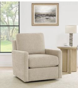 Henredon Marley Fabric Swivel Accent Chair – Beige