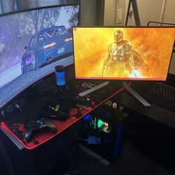 🔥 High-End Gaming + Streaming Setup (240Hz + 4K Dual Monitors) 🔥