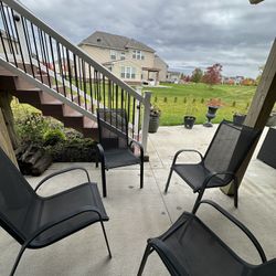 Outdoor Black Chairs 