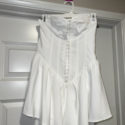 White Corset Dress