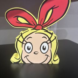 Grinch Wooden Decor