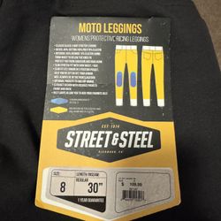 Street And Steel Motorcycle Leggings Size 8