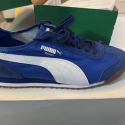 Puma Roma OG Nylon Shoes 'Team Royal Blue/Gum' (362408-41) Expeditedship
