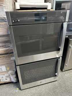 Ge profile Double Electric  Oven With Left Handed Swinging Door 