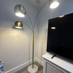 3 Head Metal Globe Floor Lamp