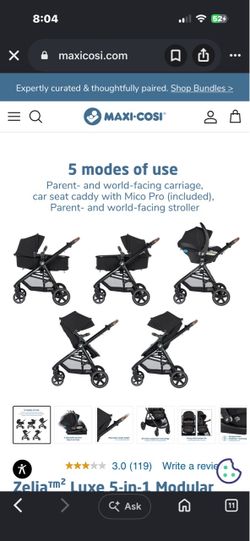 Maxi Cosi Zeila 5-in-1 Modular Travel System