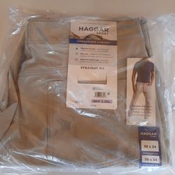 Haggar Sport Performance 5-Pocket Straight Fit Pants 38x34