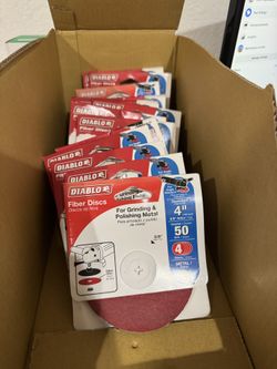 4 in. 50-Grit Fiber Disc (4-Pack)