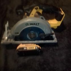 DeWalt 20v Skill Saw With Batttery
