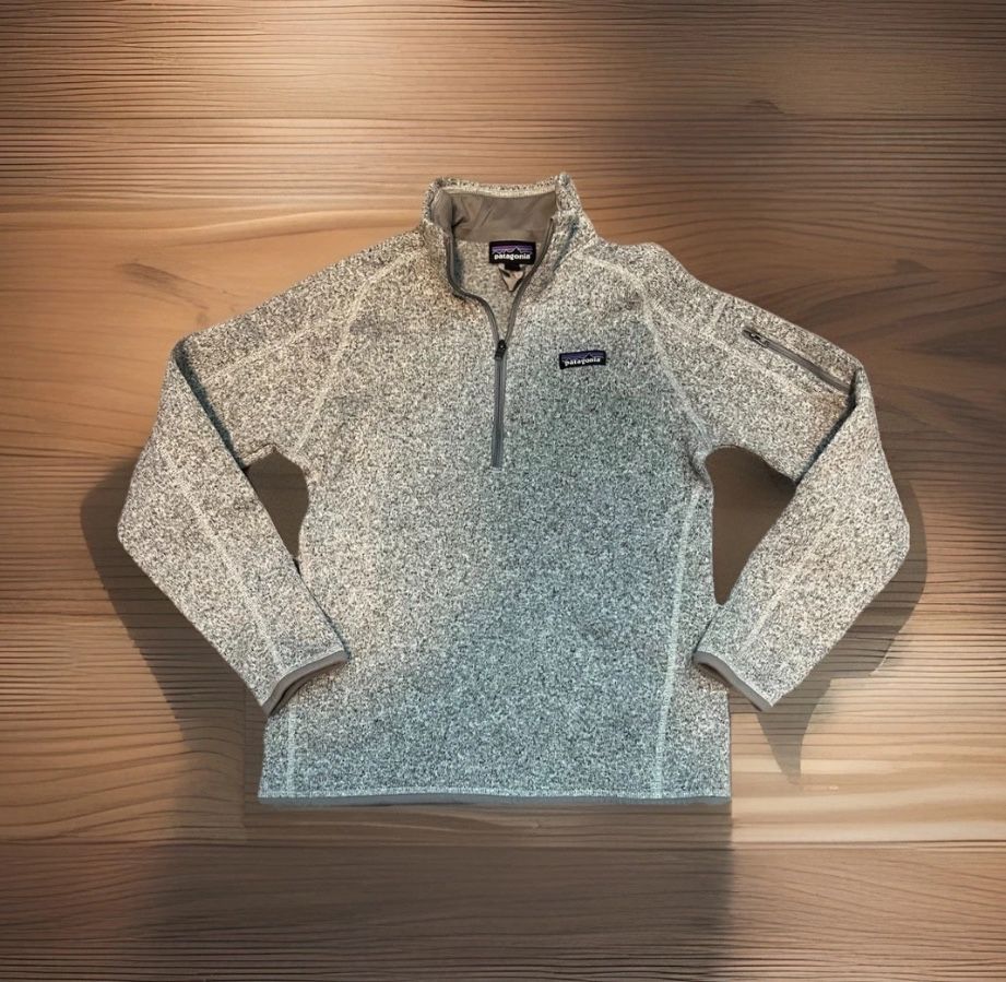 Patagonia Better Sweater 1/4 Zip Fleece Pullover Heather GreyWoman's Size Medium