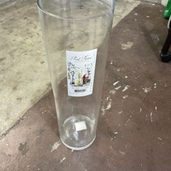 Tall Glass Vase