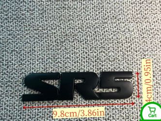 SR5 Matte Black Emblem Badge