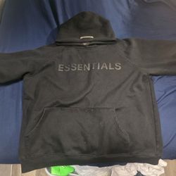 Black Essentials Hoodie And Sweatpants