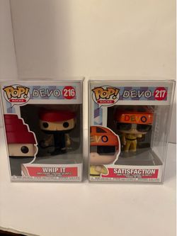 Funko POP! Rocks Devo Whip It #216 Satisfaction #217 BrandNew In Box Vinyl
