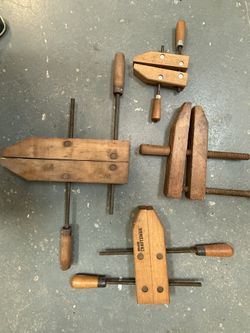 Wooden Clamps - Various Sizes And Manufacturers